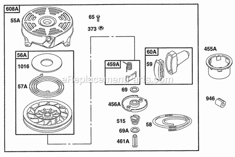 Page M Diagram and Parts List for 12S802-0844-01  Briggs and Stratton Engine